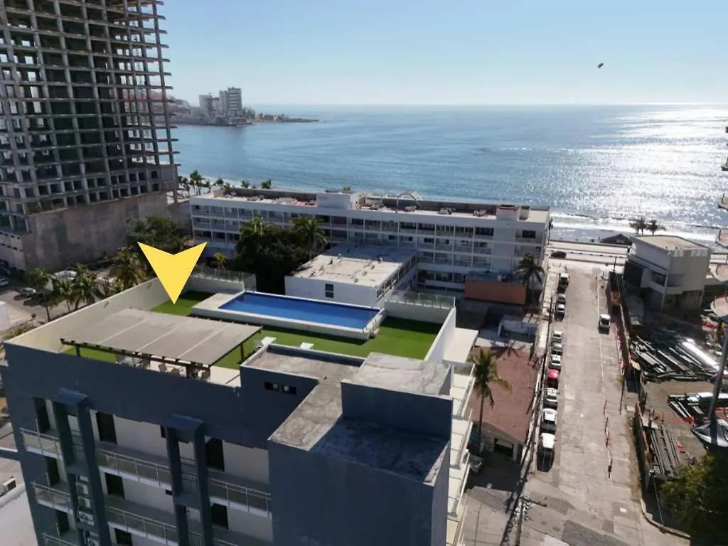 Apartment 1 Block From The Malecon Beach View - Flamingo 601 Mazatlán